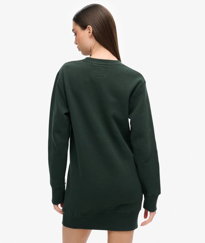 Superdry Luxe Metallic Logo Jersey Dress