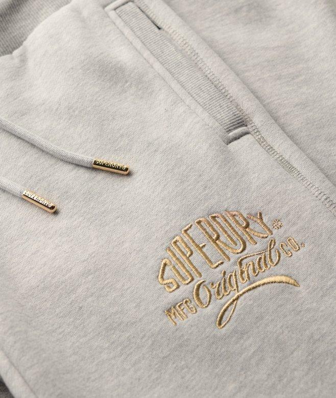 Superdry Luxe Metallic Logo Slim Joggers