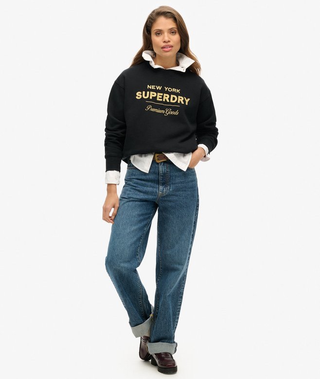 Superdry Luxe Metallic Logo Sweatshirt