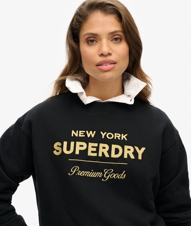 Superdry Luxe Metallic Logo Sweatshirt