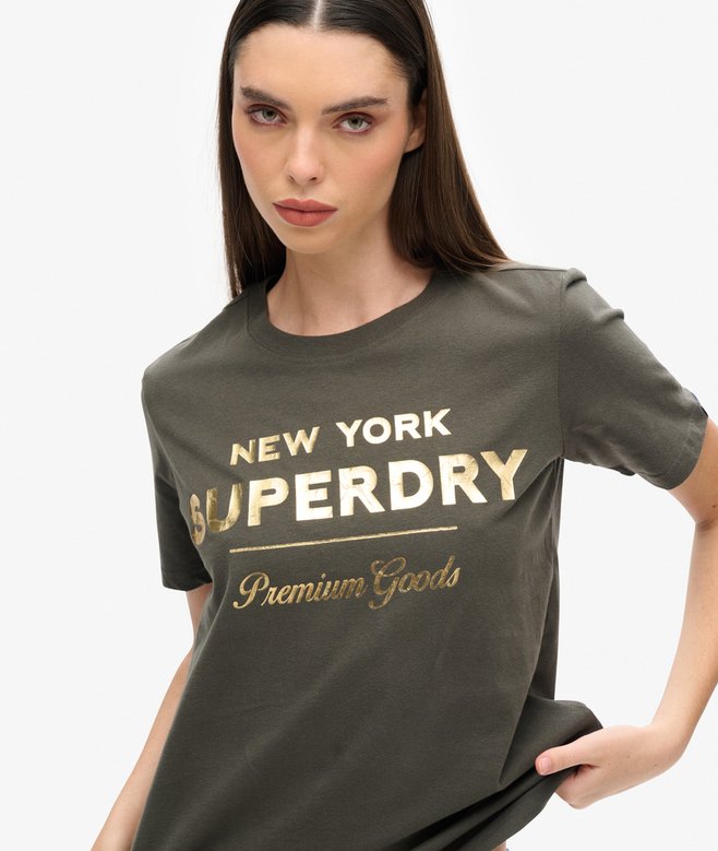 Superdry Luxe Metallic Logo T-Shirt