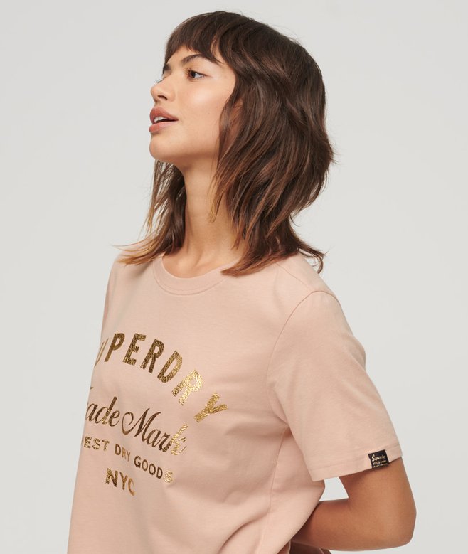 Superdry Luxe Metallic Logo T-Shirt