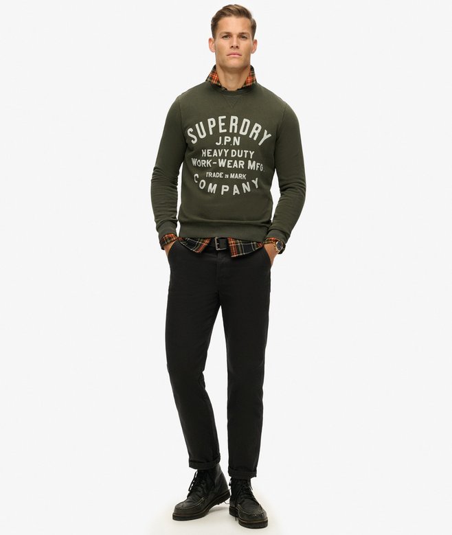 Superdry Machined Goods Workwear Crew Sweatshirt