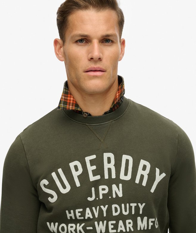 Superdry Machined Goods Workwear Crew Sweatshirt