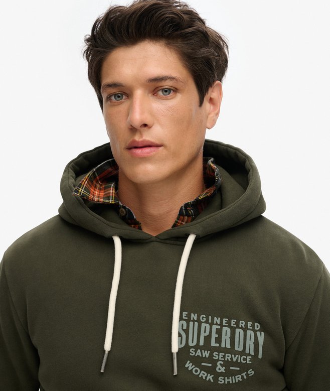 Superdry Machined Goods Workwear Hoodie