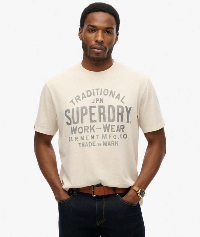 superdry Machined Goods Workwear T-Shirt