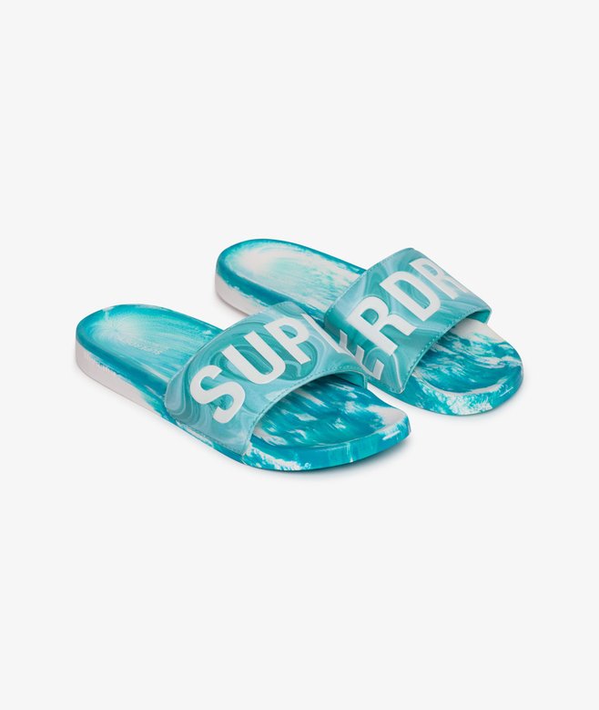 Superdry Marble Pool Sliders