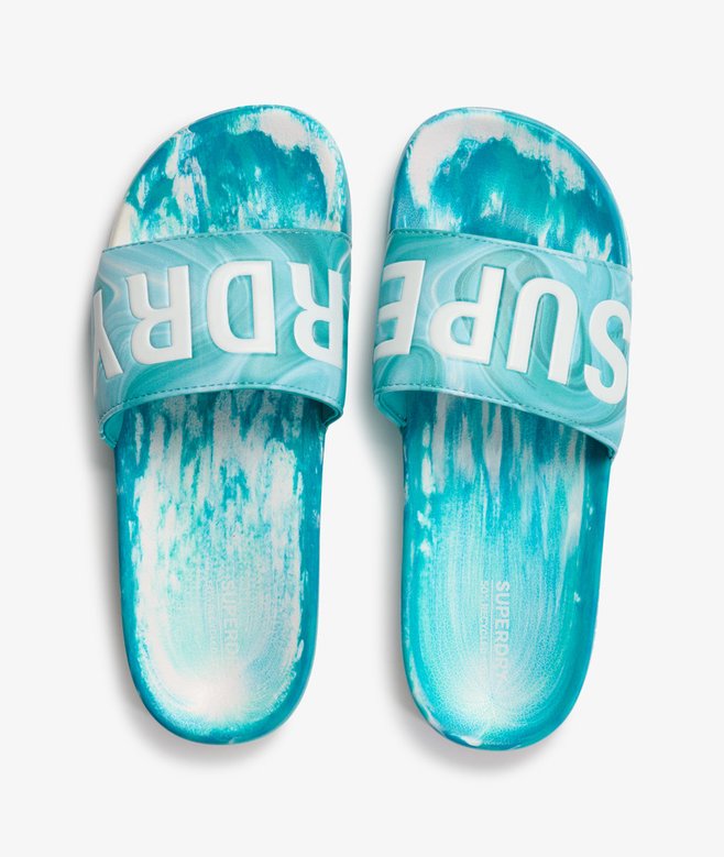 Superdry Marble Pool Sliders