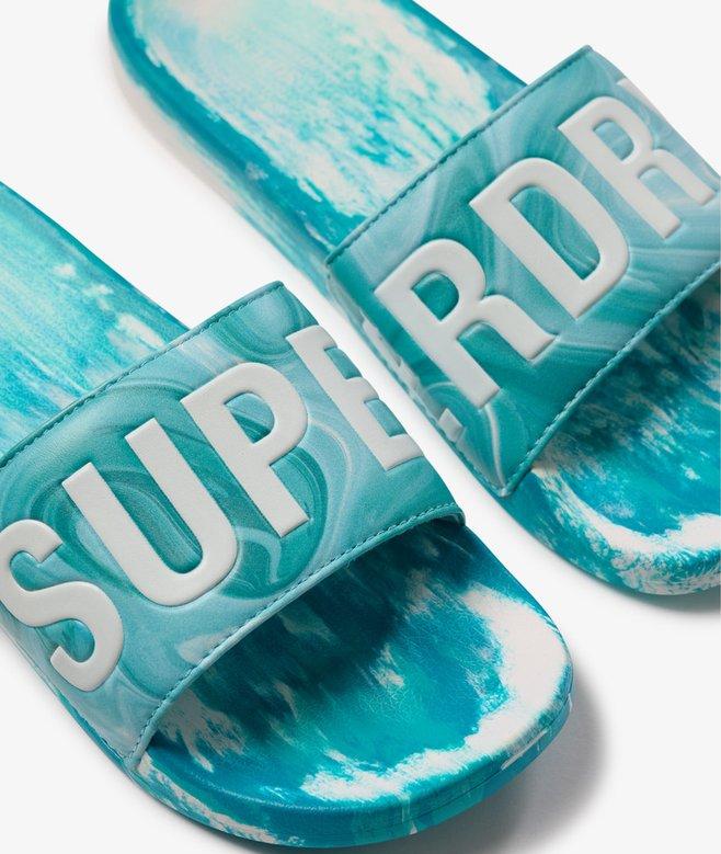Superdry Marble Pool Sliders