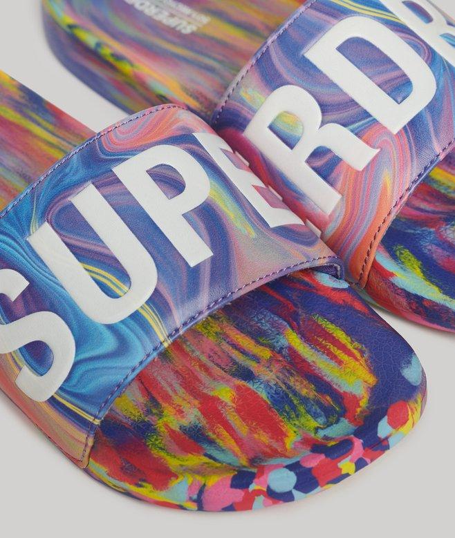 Superdry Marble Pool Sliders