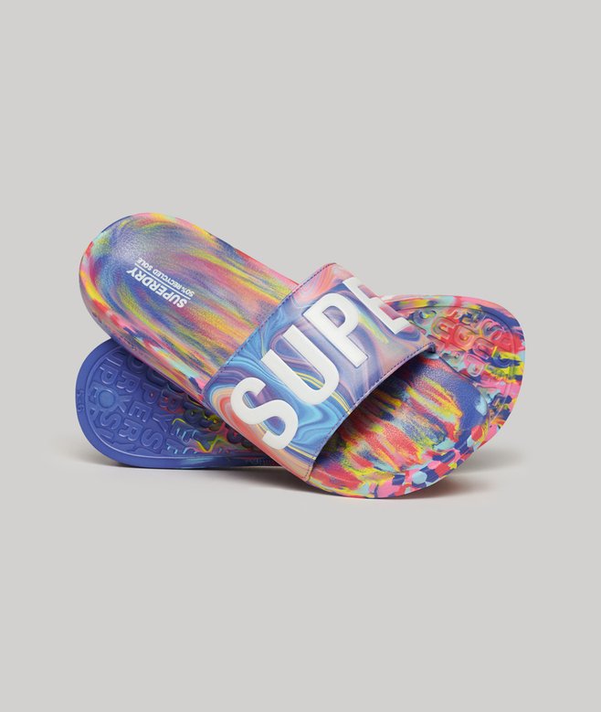 superdry Marble Pool Sliders