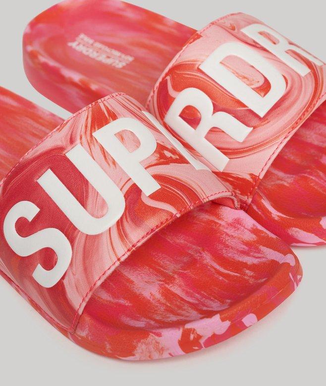 Superdry Marble Pool Sliders