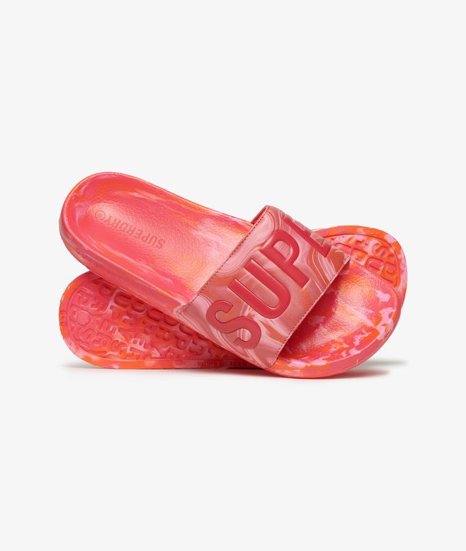 Superdry Marble Pool Sliders