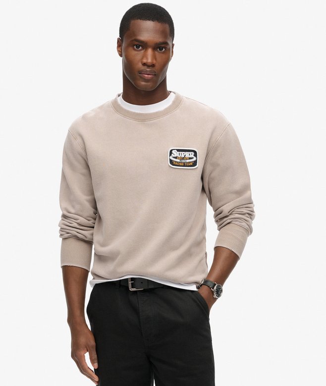 superdry Mechanic Loose Fit Crew Sweatshirt