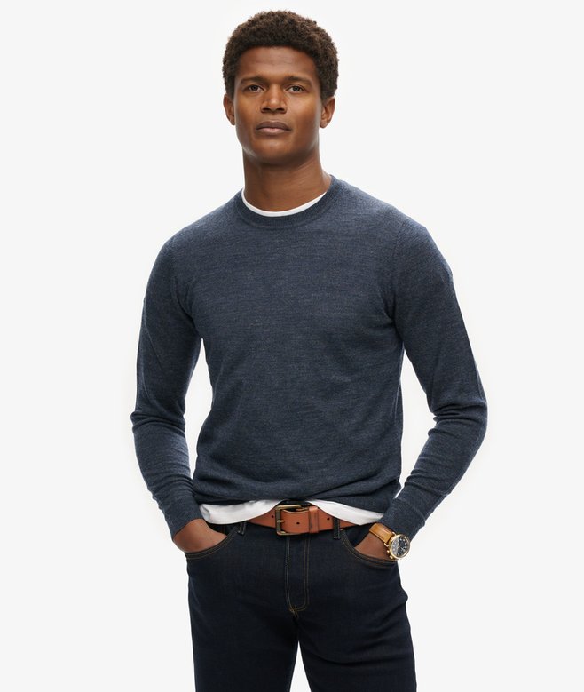 superdry Merino Crew Neck Jumper