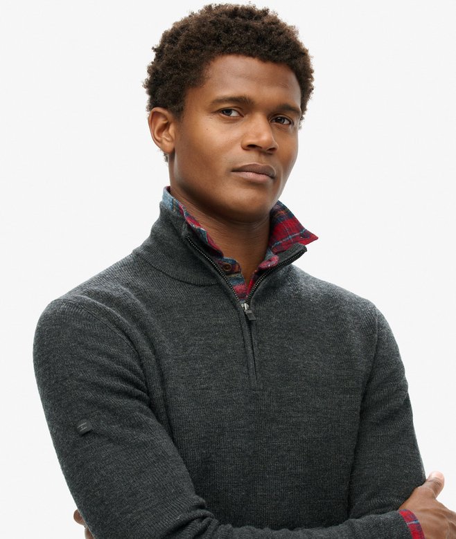 Superdry Merino Half Zip Jumper