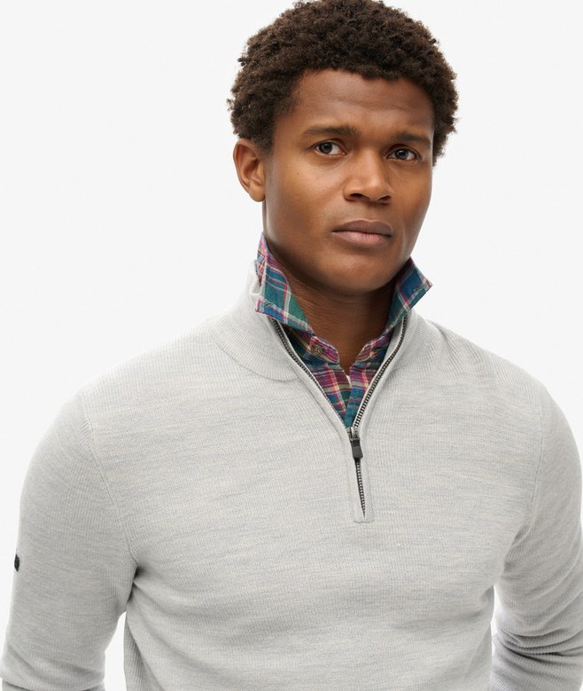 Superdry Merino Half Zip Jumper
