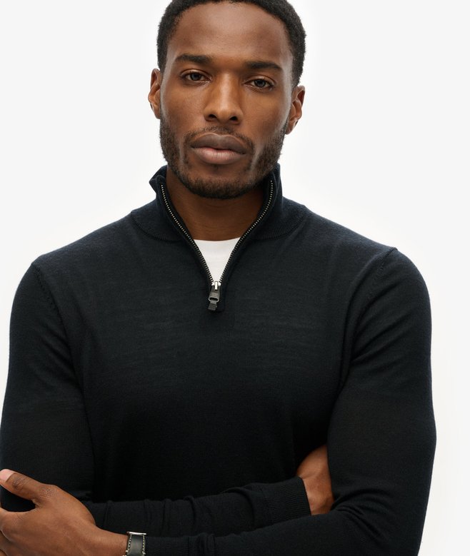 Superdry Merino Half Zip Jumper