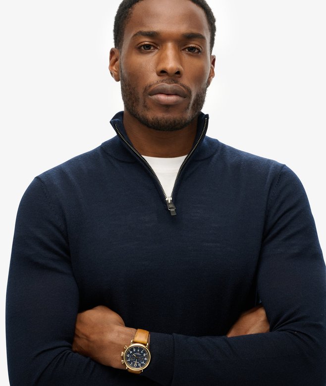 Superdry Merino Half Zip Jumper