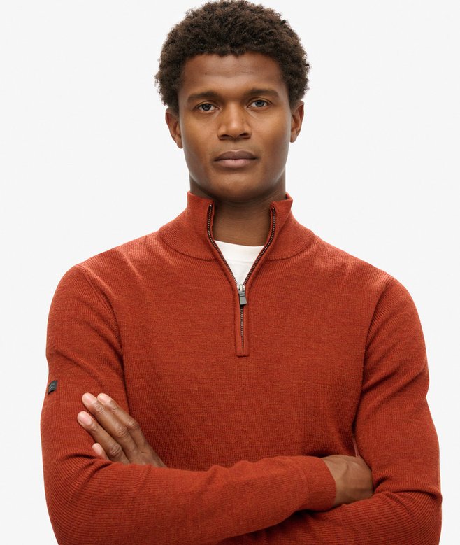 Superdry Merino Half Zip Jumper