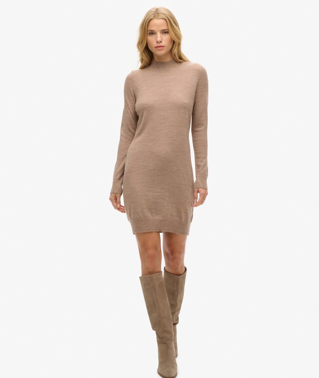 Superdry Merino Long Sleeve Knit Dress