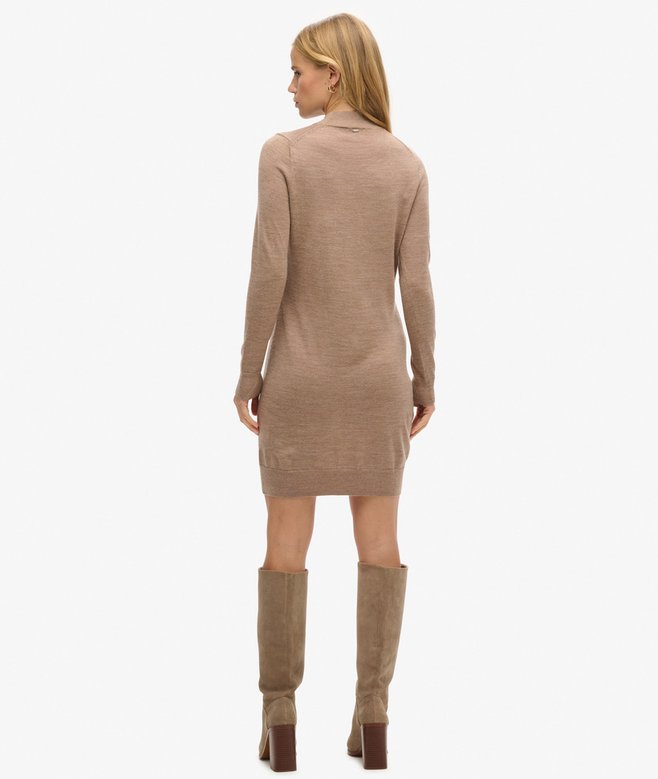 Superdry Merino Long Sleeve Knit Dress