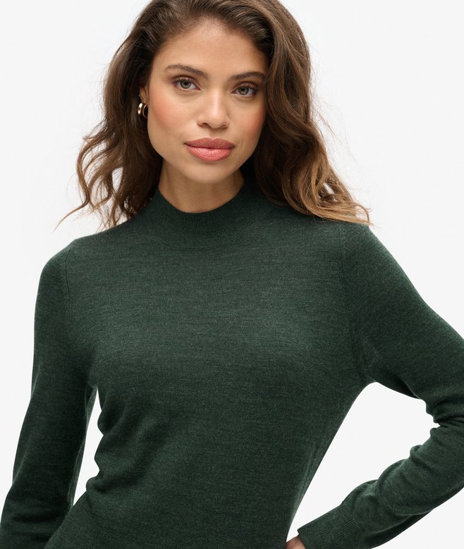 Superdry Merino Long Sleeve Knit Dress