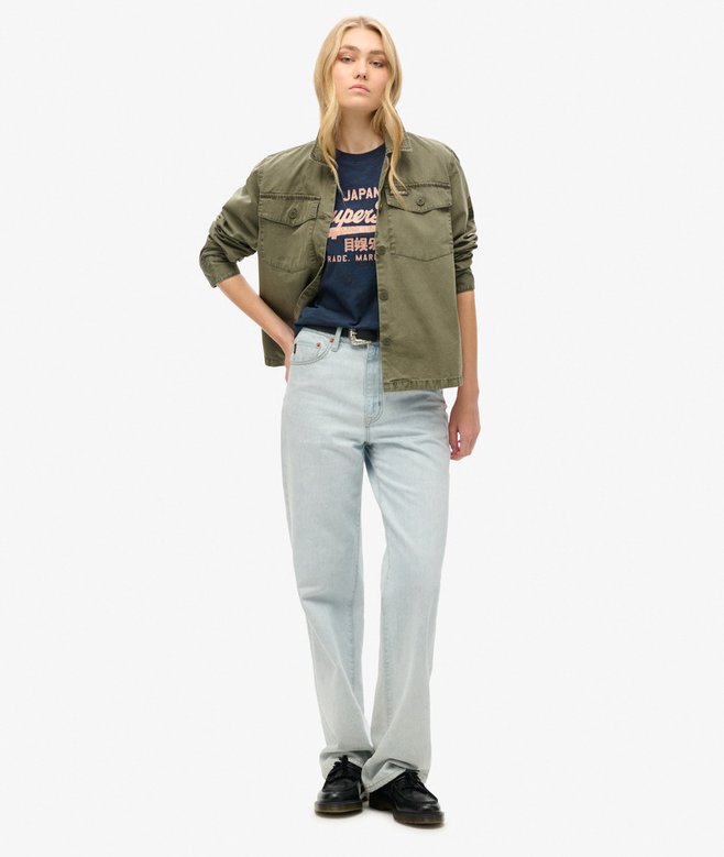 Superdry Metallic Logo Relaxed T-Shirt