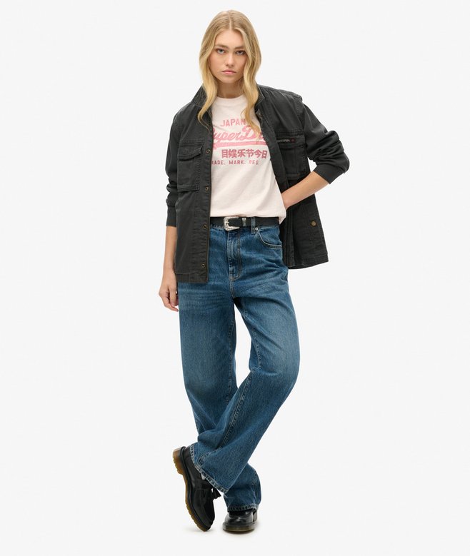 Superdry Metallic Logo Relaxed T-Shirt