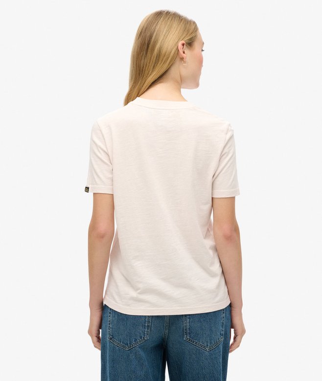 Superdry Metallic Logo Relaxed T-Shirt