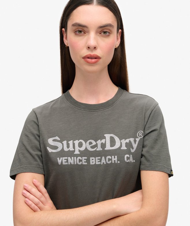 Superdry Metallic Venue Relaxed T-Shirt