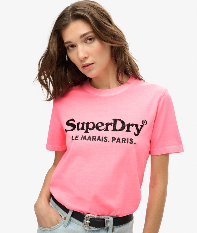 Superdry Metallic Venue Relaxed Tee