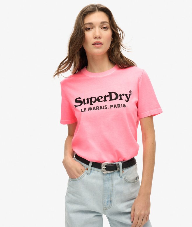 superdry Metallic Venue Relaxed Tee
