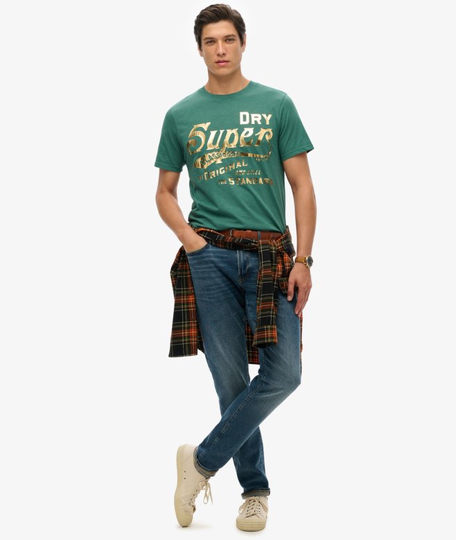 Superdry Metallic Workwear Graphic T-Shirt