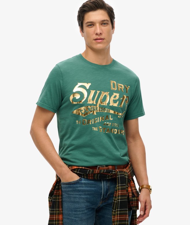 superdry Metallic Workwear Graphic T-Shirt