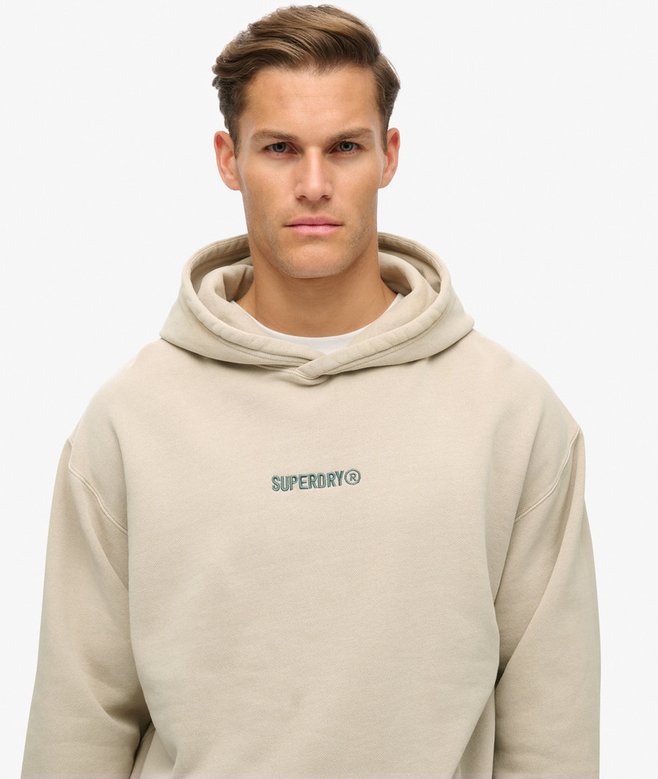 Superdry Micro Logo Graphic Loose Hoodie