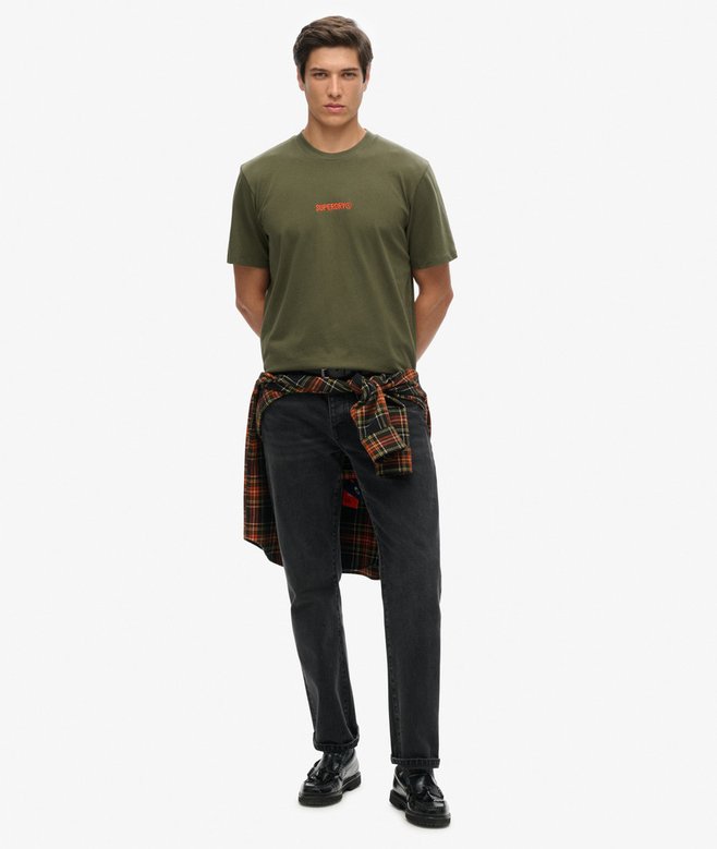 Superdry Micro Logo Graphic Loose T-Shirt