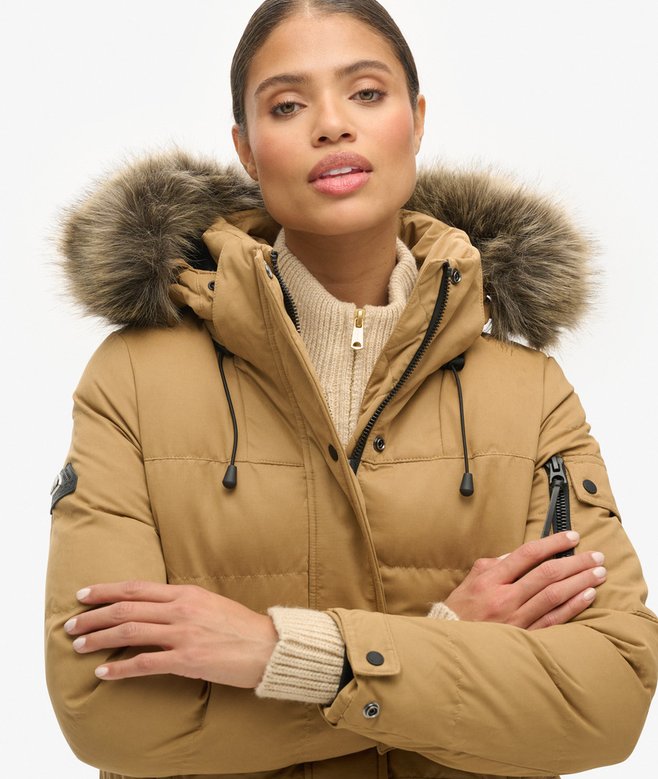 Superdry Microfibre Expedition Longline Parka Coat