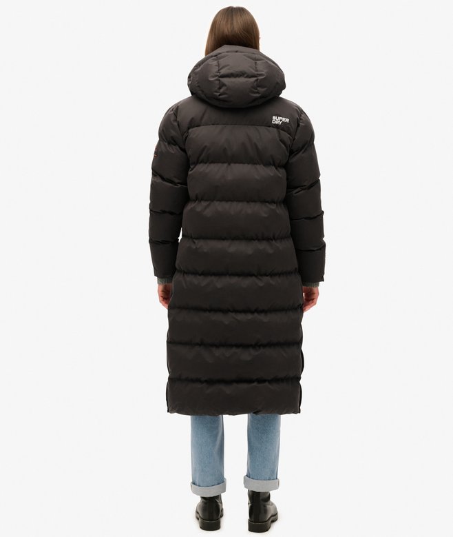Superdry Microfibre Longline Puffer Coat