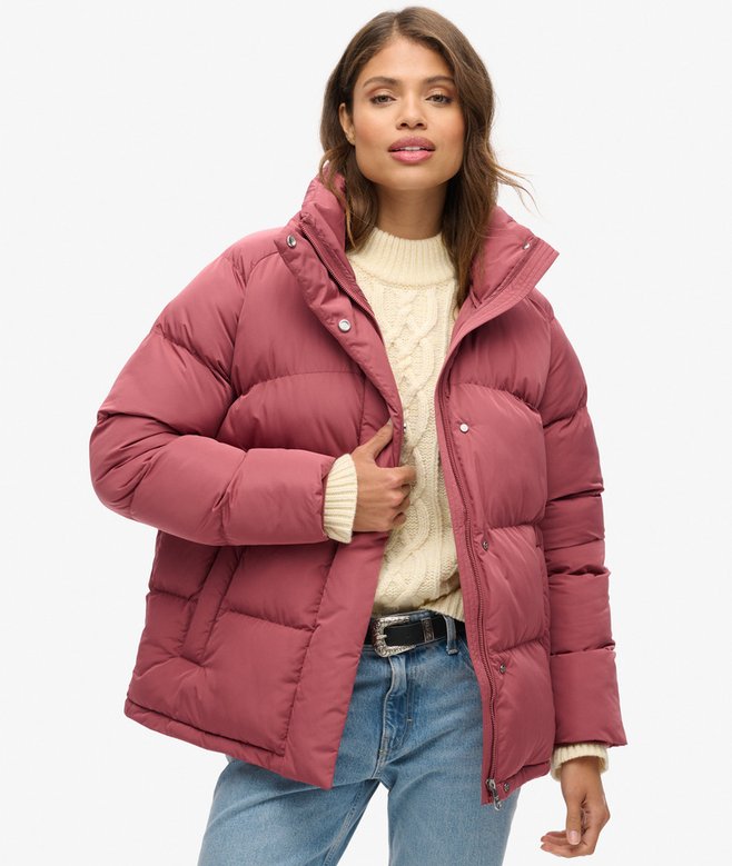 superdry Mid Length Puffer Jacket