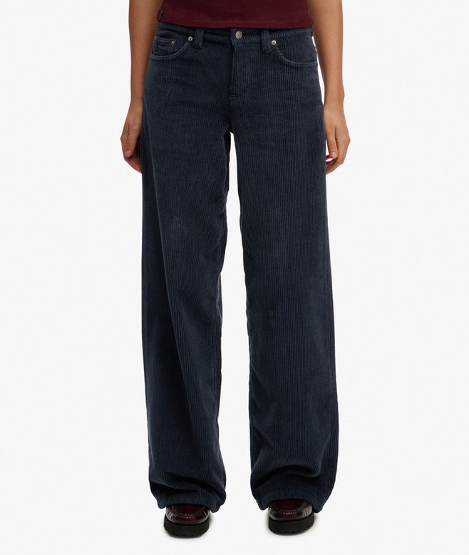 Superdry Mid Rise Baggy Jumbo Cord Pants