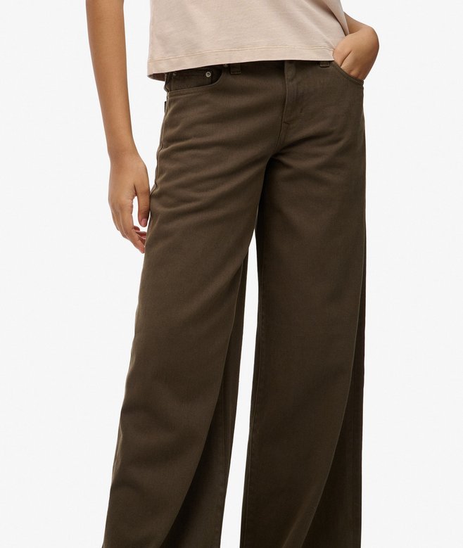 Superdry Mid Rise Baggy Pants
