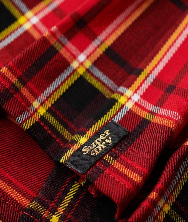 Superdry Mid Rise Check Mini Skirt