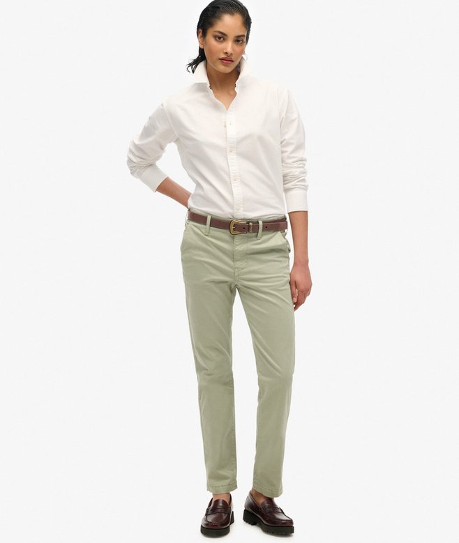 superdry Mid Rise Chino Trousers