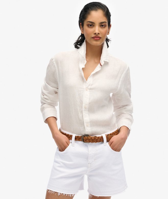 Superdry Mid Rise Cut Off Shorts