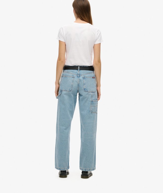 Superdry Mid Rise Denim Carpenter Jeans