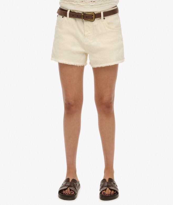 Superdry Mid Rise Denim Hot Shorts