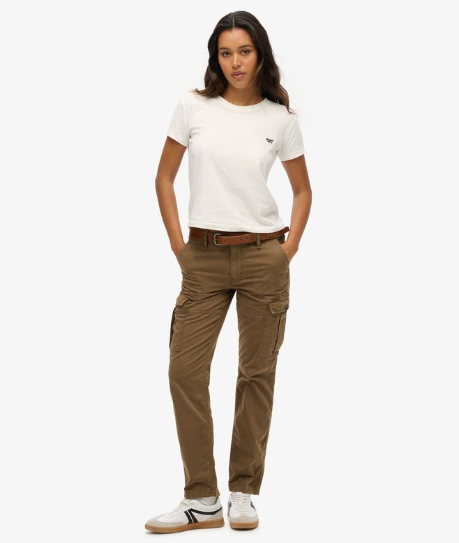 Superdry Mid Rise Slim Cargo Trousers