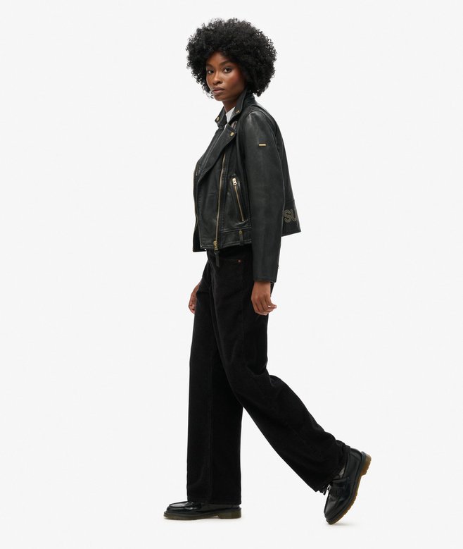 Superdry Mid Rise Wide Leg Cord Trousers