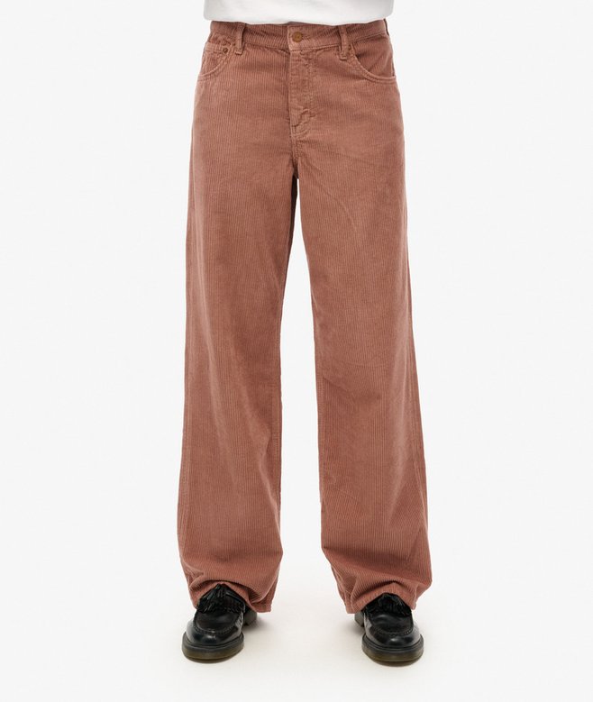 Superdry Mid Rise Wide Leg Cord Trousers